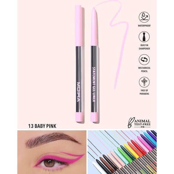 Chì kẻ mắt Moira Statement Gel Liner chống thấm nước