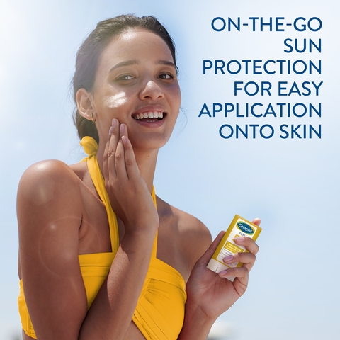 Kem chống nắng vật lý dạng thỏi Cetaphil SUN Sheer Mineral Sunscreen Spf 50 cho da nhạy cảm