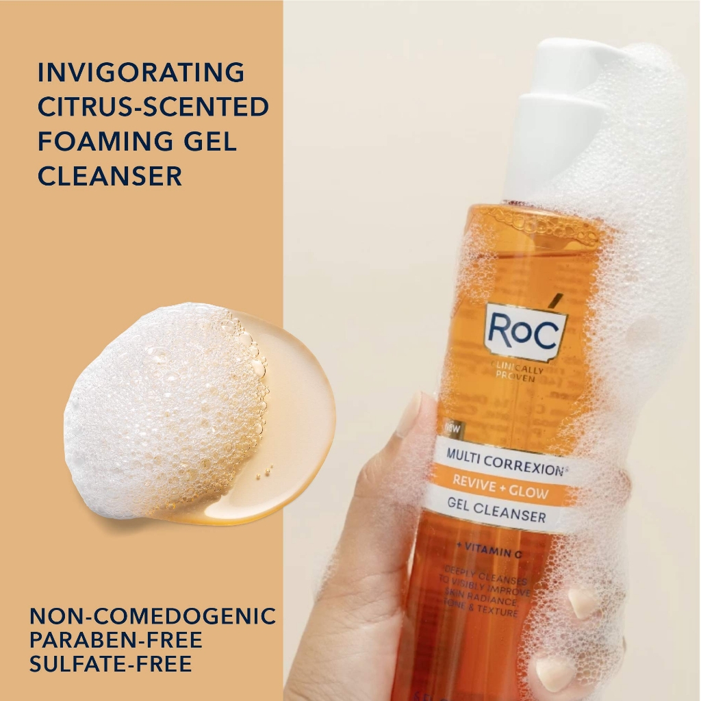 Gel rửa mặt Roc Multi Correxion Glow + Revive làm sáng da