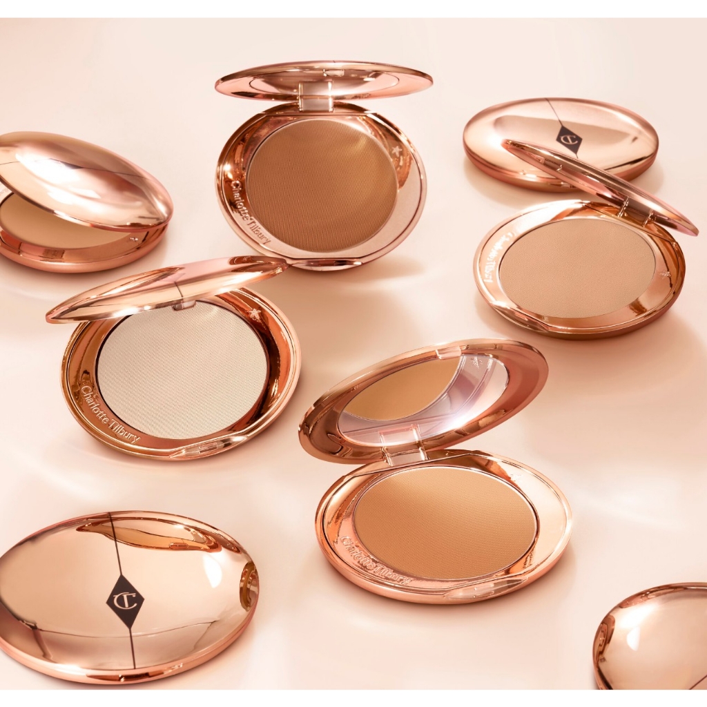 Phấn phủ kiềm dầu dạng nén Charlotte Tilbury full size 8g
