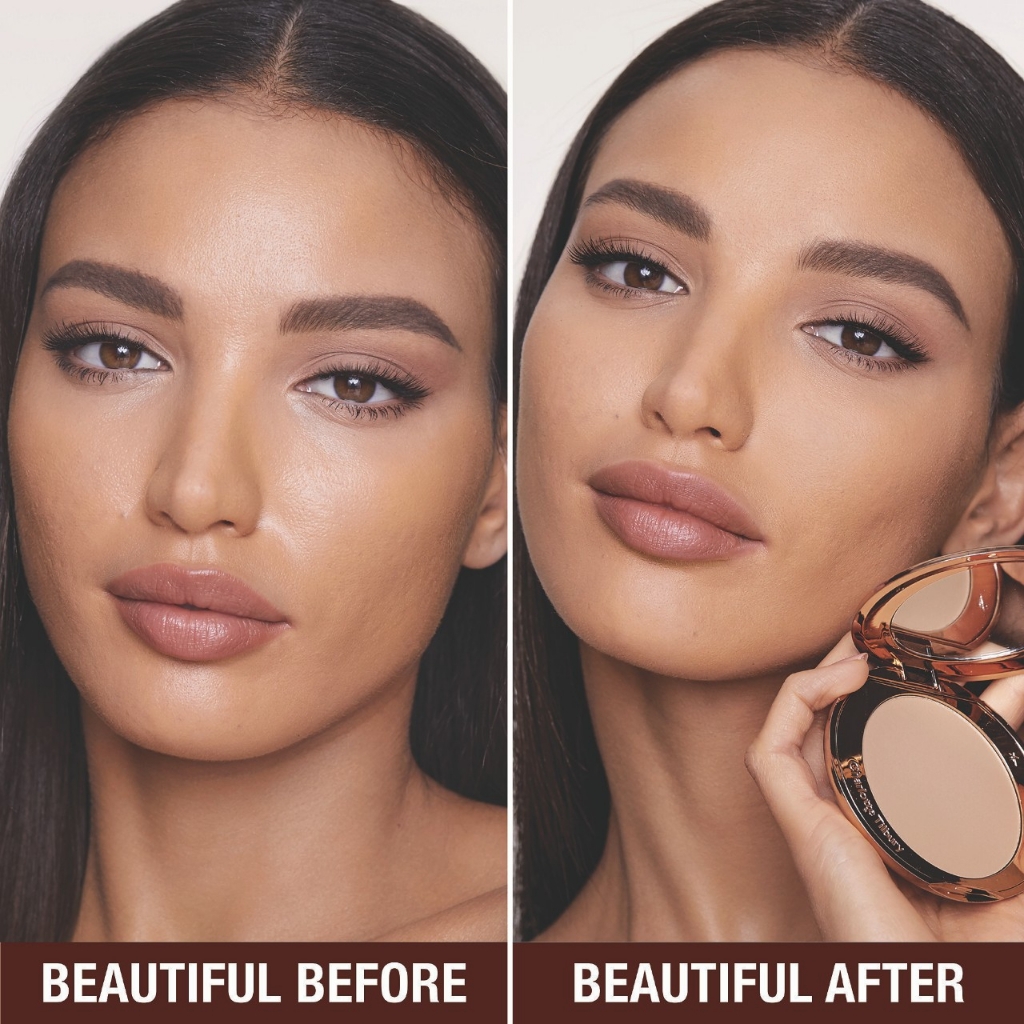Phấn phủ kiềm dầu dạng nén Charlotte Tilbury full size 8g