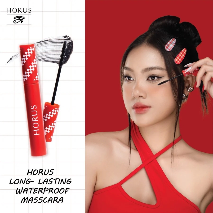 Mascara làm dày, dài, cong và chống nước Horus Long Locking Waterproof