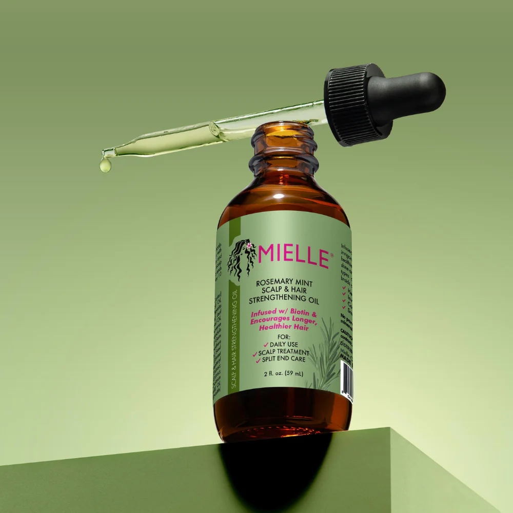 Dầu dưỡng làm dài và kích mọc tóc Mielle Rosemary mint Scalp & Hair Strengthening Oil 59ml