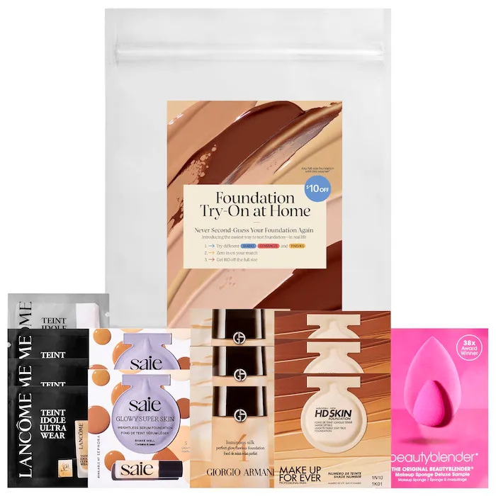 Set 12 sample kem nền Sephora Favourites Foundation Sample Bag