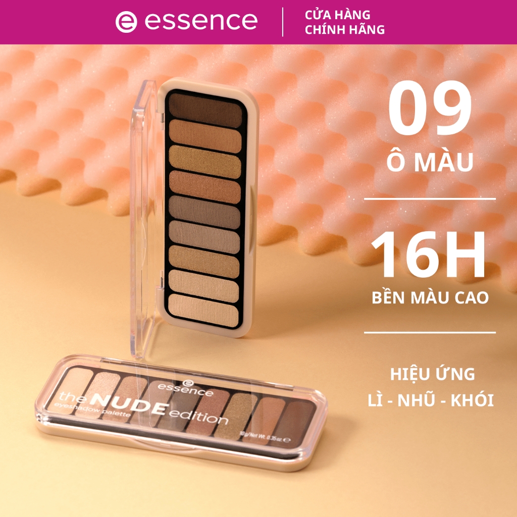 Bảng phấn mắt 9 màu Essence The NUDE BROWN Edition Eyeshadow Palette 10g