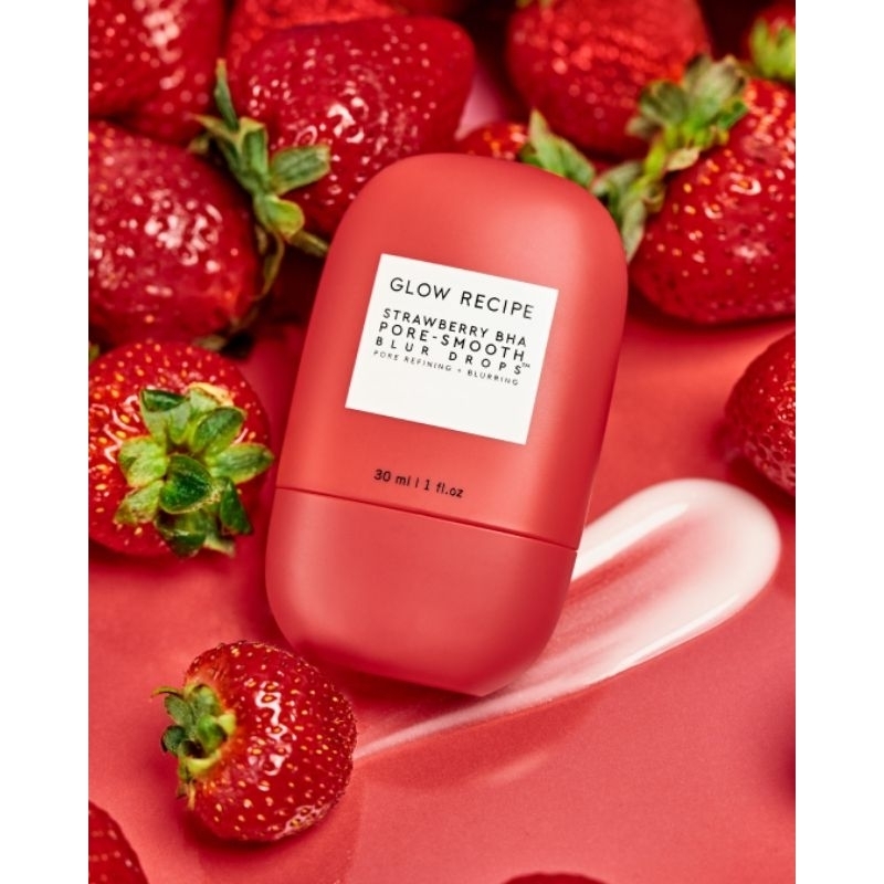 Tinh chất làm mịn mờ lỗ chân lông Glow Recipe Strawberry BHA Pore-Smooth Blur Drops 30ml