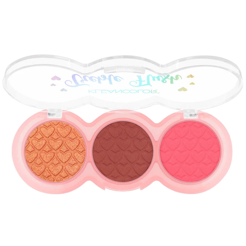 Hộp 3 ô phấn má hồng Kleancolor Treble Flush