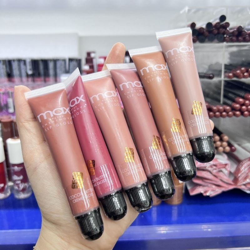 Son bóng dạng kem Max Cherimoya lip gloss infused with Cocoa Butter