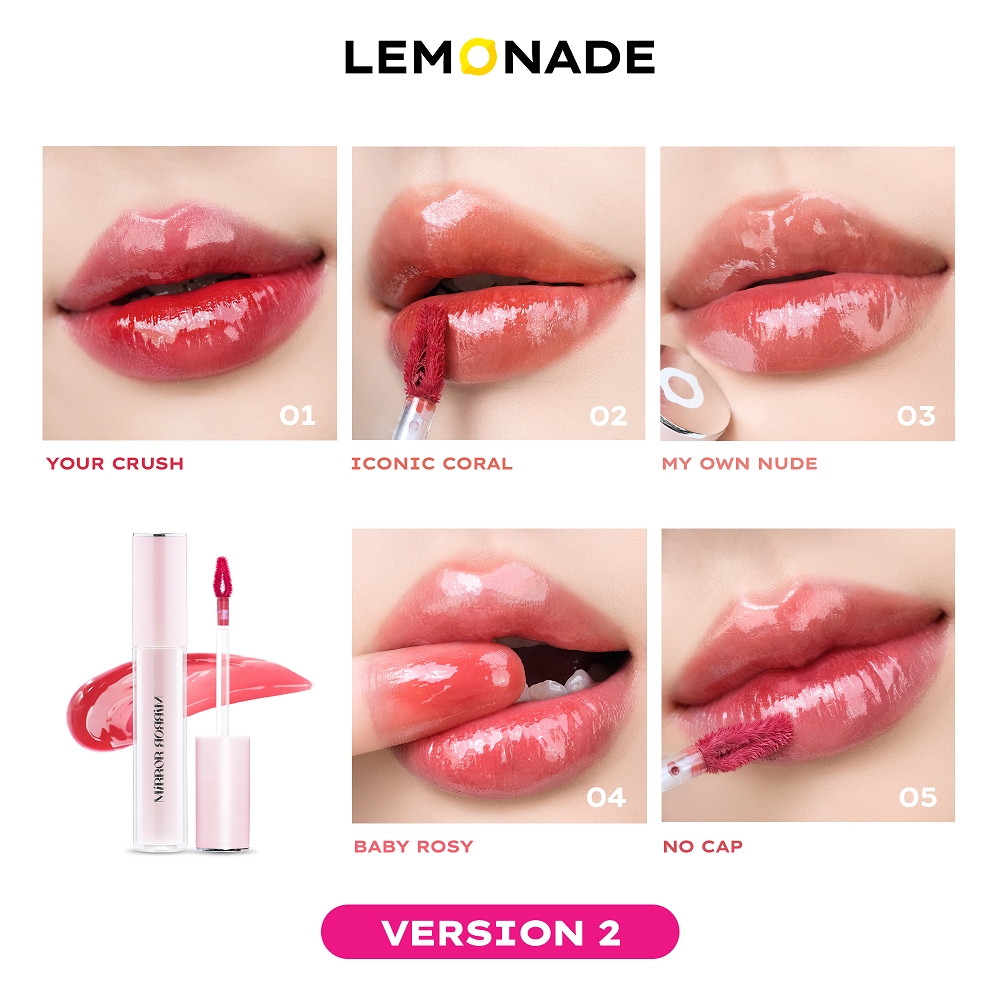 Son tint bóng Lemonade Mirror Mirror Water Tint Ver 2