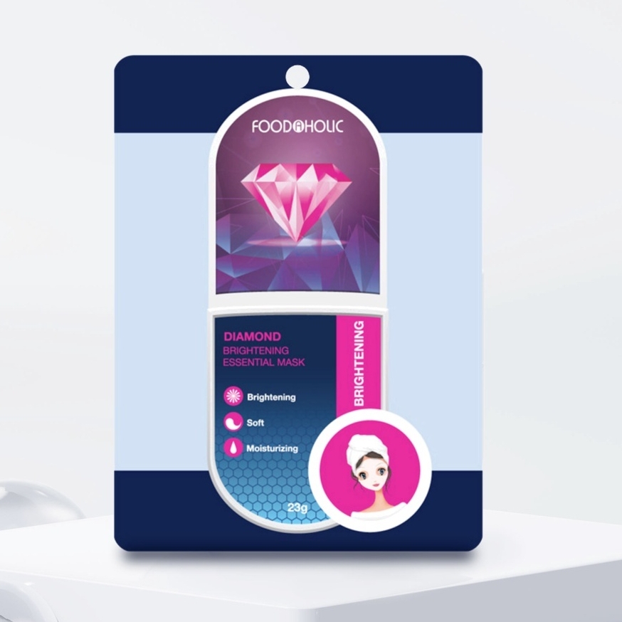 [HỘP 10 MIẾNG] Mặt nạ giấy Foodaholic dưỡng da cấp ẩm chống lão hóa làm sáng da