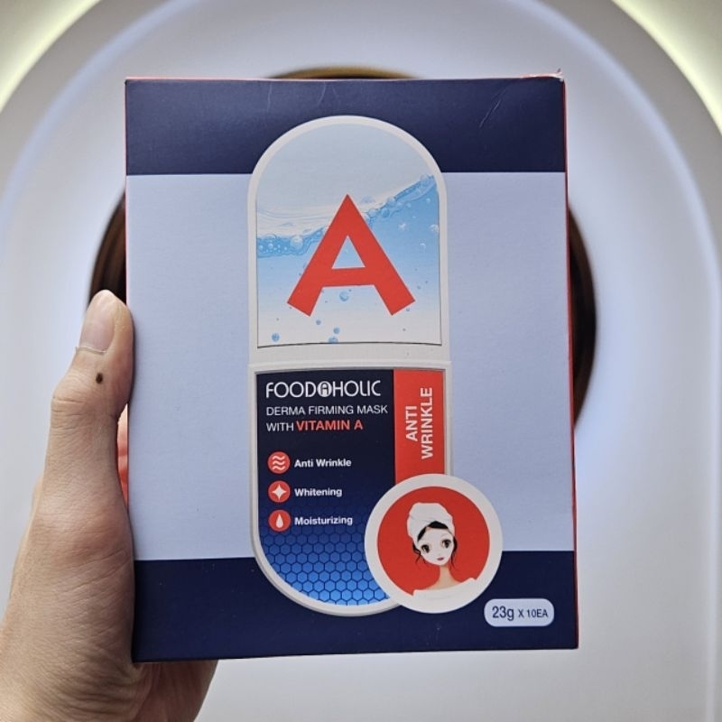 [HỘP 10 MIẾNG] Mặt nạ giấy Foodaholic dưỡng da cấp ẩm chống lão hóa làm sáng da