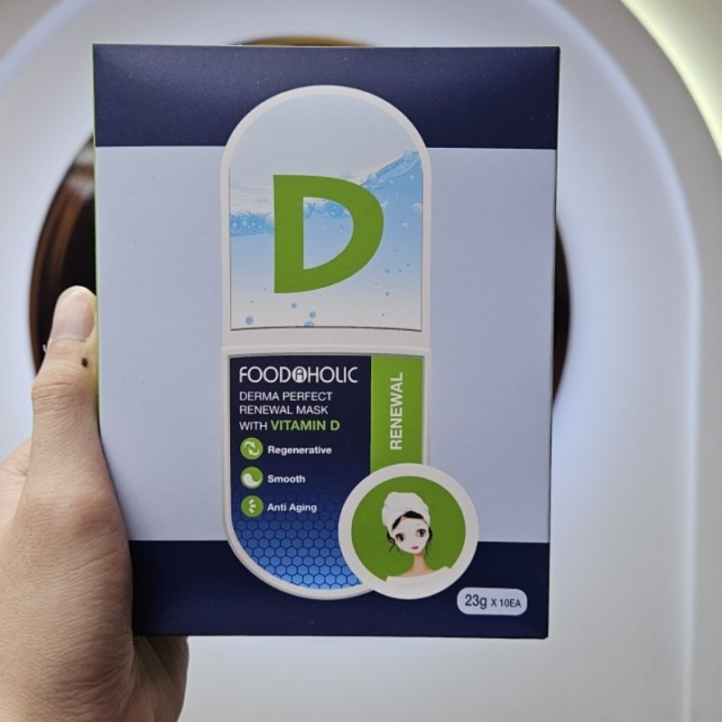 [HỘP 10 MIẾNG] Mặt nạ giấy Foodaholic dưỡng da cấp ẩm chống lão hóa làm sáng da