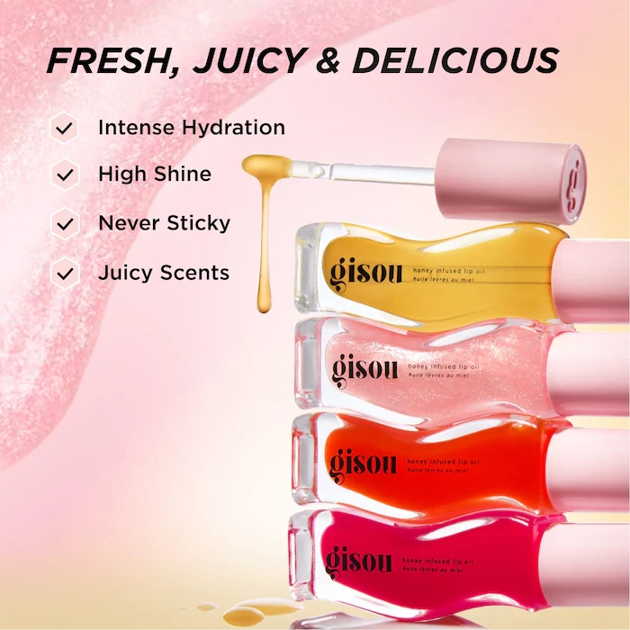 Son dưỡng dạng dầu có màu Gisou Honey Infused Hydrating Lip Oil