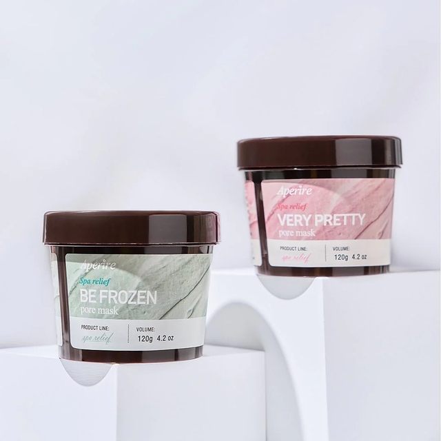 Mặt Nạ Đất Sét Loại Bỏ Dầu Nhờn, Thu Nhỏ Lỗ Chân Lông, Thư Giãn, Làm Dịu Da Aperire Spa Relief Pore Mask 120g
