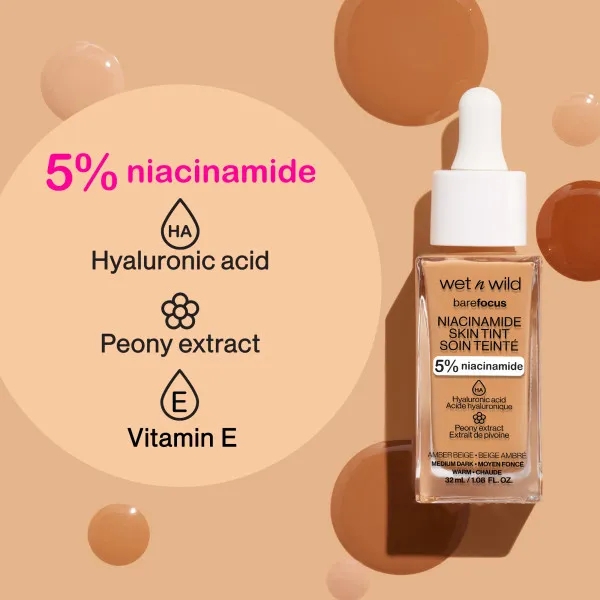 Kem nền Wet n Wild Bare Focus Niacinamide Skin Tint 32ml