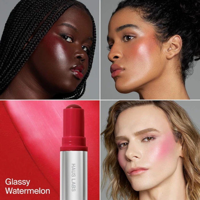 Thỏi má hồng Haus Labs Color Fuse Longwear Hydrating Glassy Lip + Cheek Blush Balm Stick