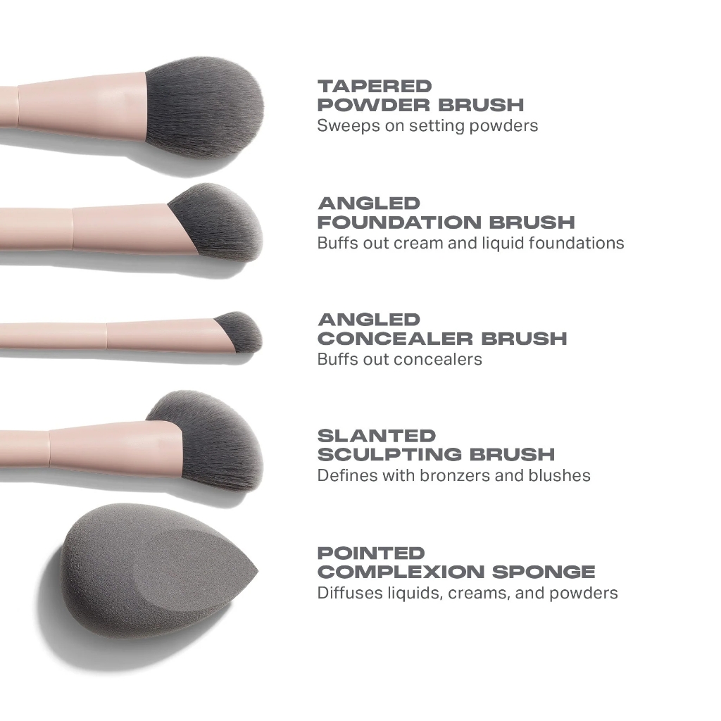 Bộ cọ 4 cây kèm bông mút Morphe Face Shaping Essentials