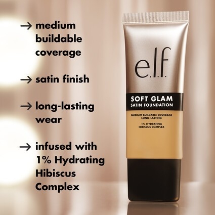 Kem nền dưỡng ẩm Elf Soft Glam Satin Foundation 30ml