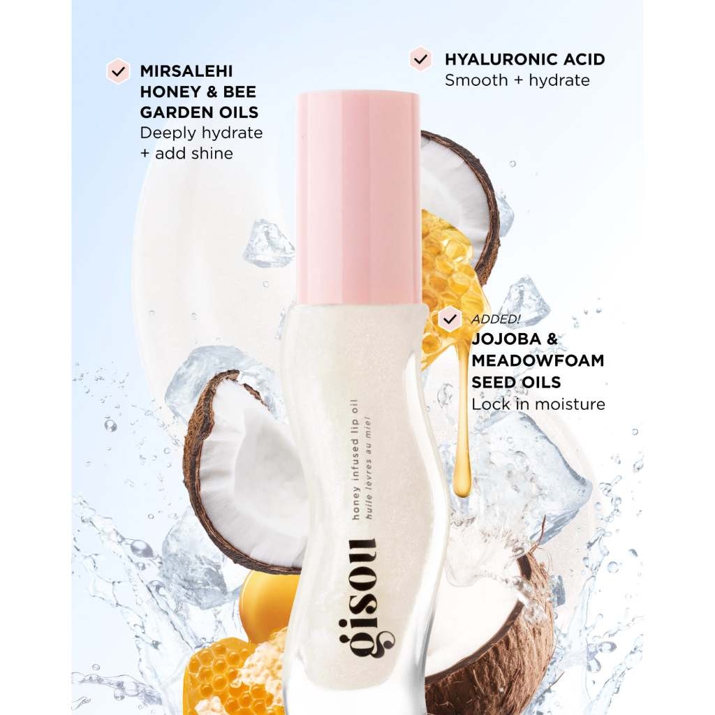 Son dưỡng dạng dầu có màu Gisou Honey Infused Hydrating Lip Oil