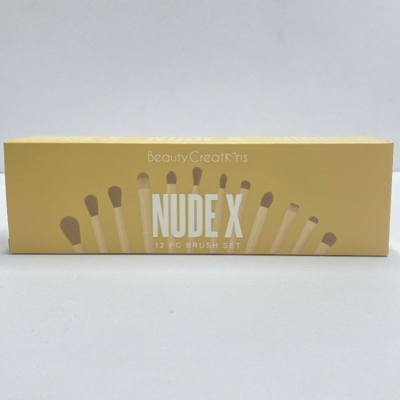 Bộ 12 cọ mắt Beauty Creations Nude X kèm túi đựng