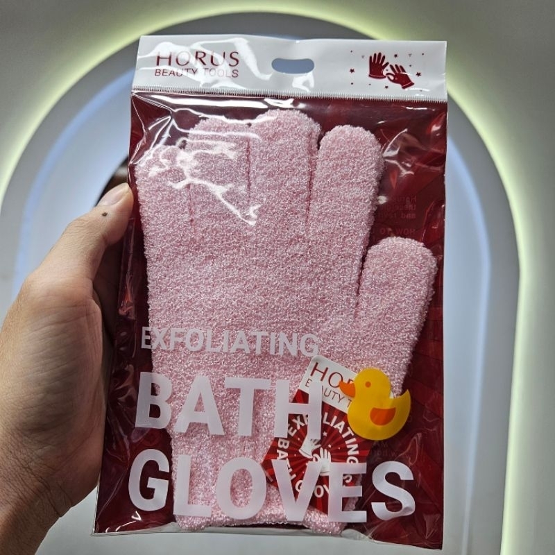 [Giao màu ngẫu nhiên] Horus Găng tay tắm Exfoliating Bath Gloves