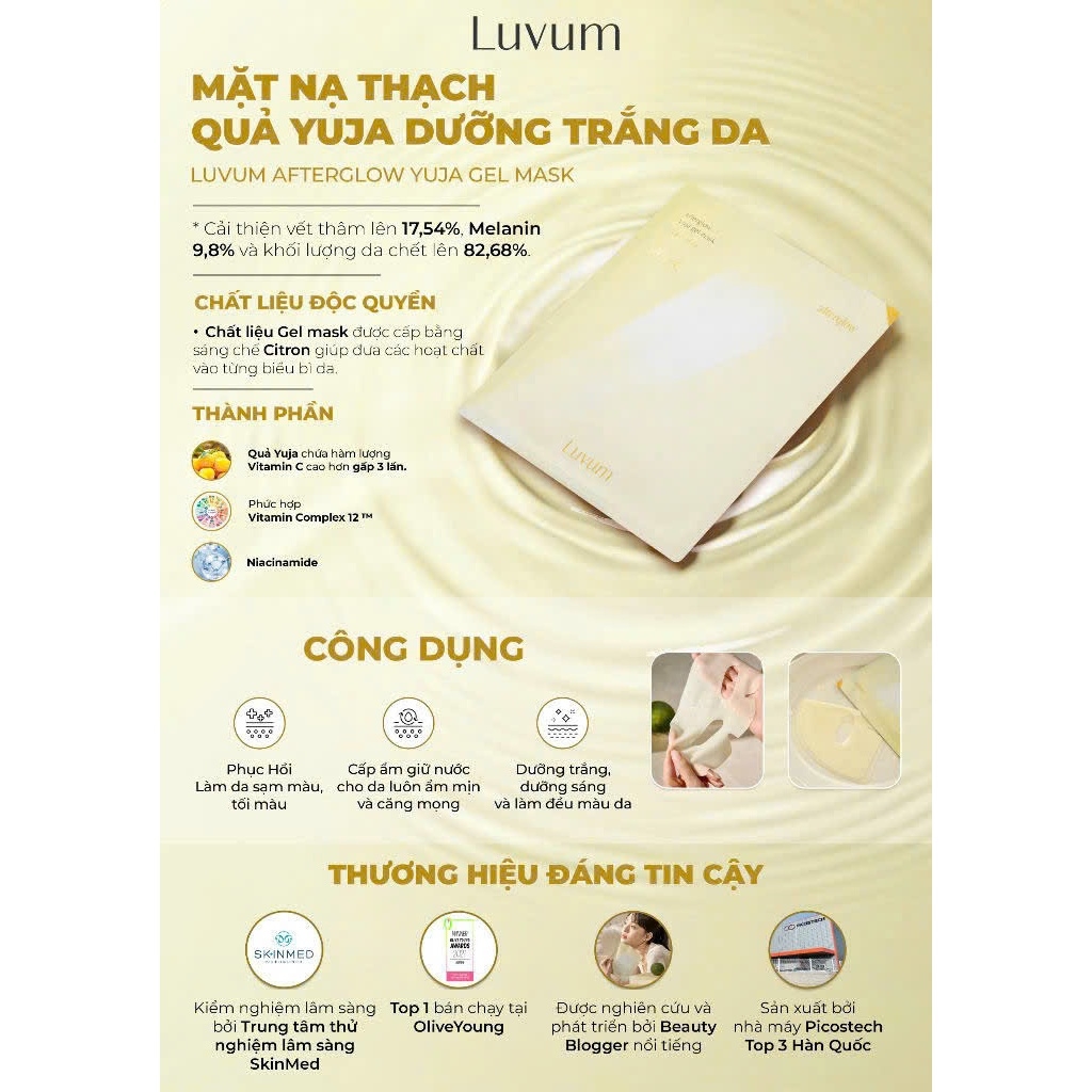 Hộp 5 Miếng Mặt nạ thạch Luvum - Pore Rest