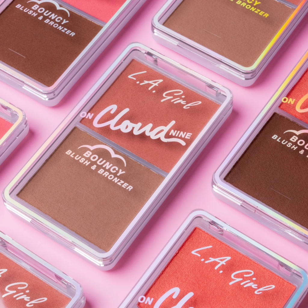 Bảng má hồng và tạo khối LA Girl On Cloud Nine Bouncy Blush Bronzer