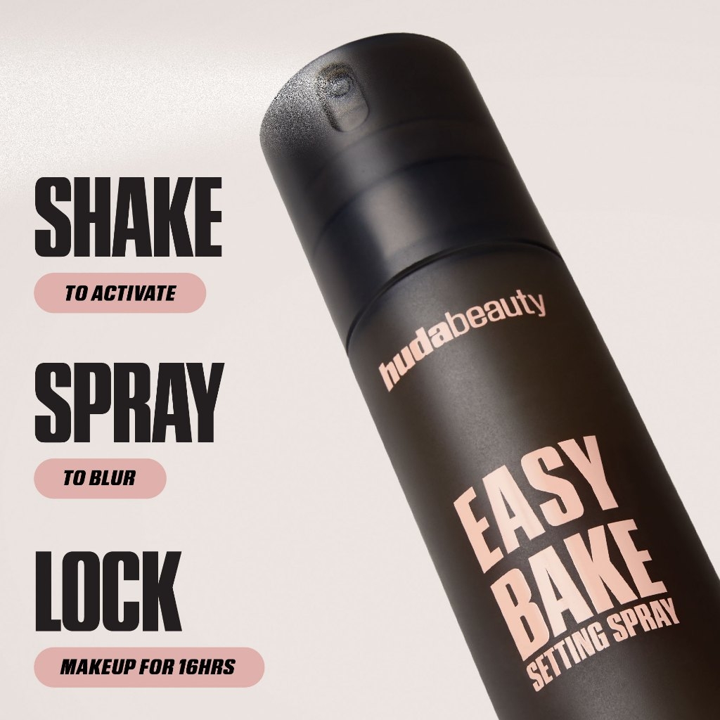 Xịt khóa nền / Xịt khóa makeup Huda Beauty Easy Bake Blurring Setting Spray with 16 hour wear