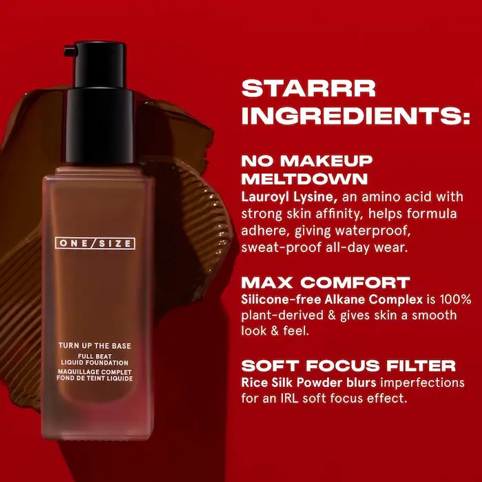 Kem nền chống thấm nước One Size TURN UP THE BASE Full Beat Liquid Foundation 30ml