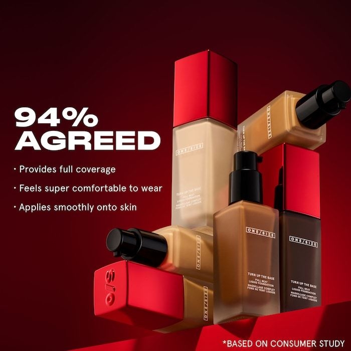 Kem nền chống thấm nước One Size TURN UP THE BASE Full Beat Liquid Foundation 30ml