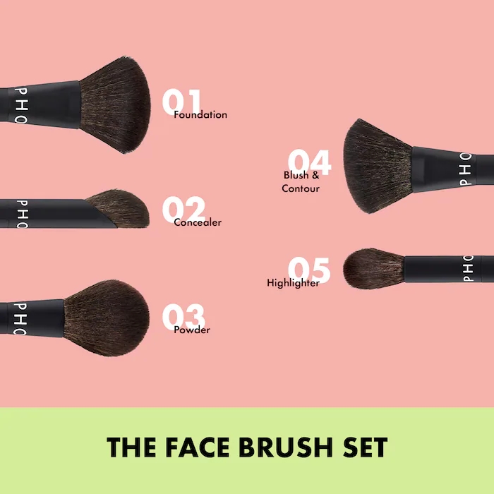 Bộ 5 cây cọ Sephora Collection The Face Brush Set