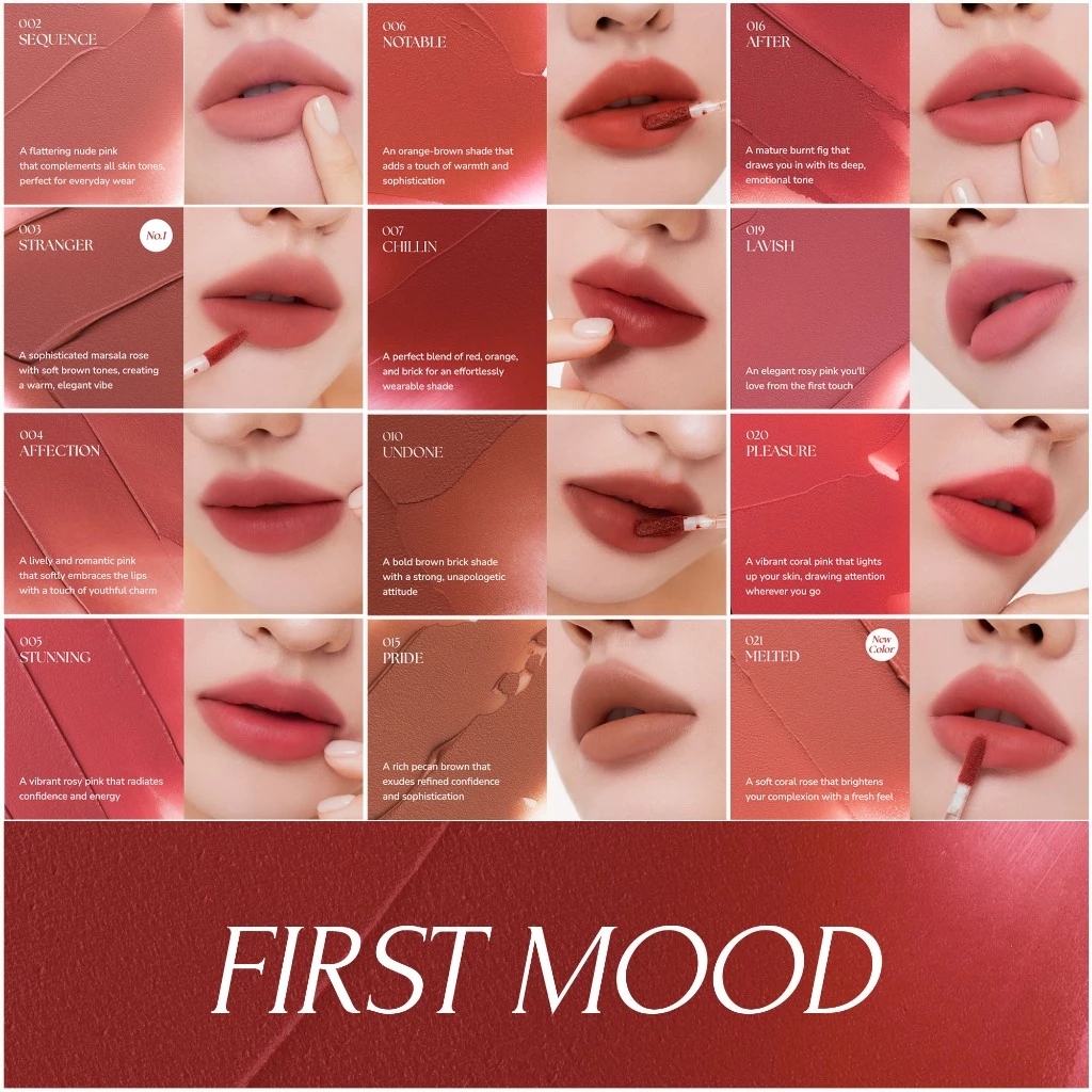 Son Kem Thuần Chay Muzigae MansIon Objet Liquid Chính Hãng, Mịn Lì Lâu Trôi 6ml