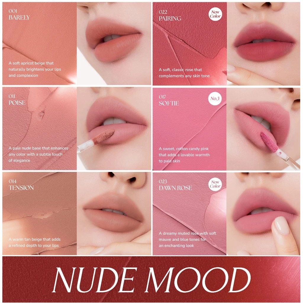 Son Kem Thuần Chay Muzigae MansIon Objet Liquid Chính Hãng, Mịn Lì Lâu Trôi 6ml