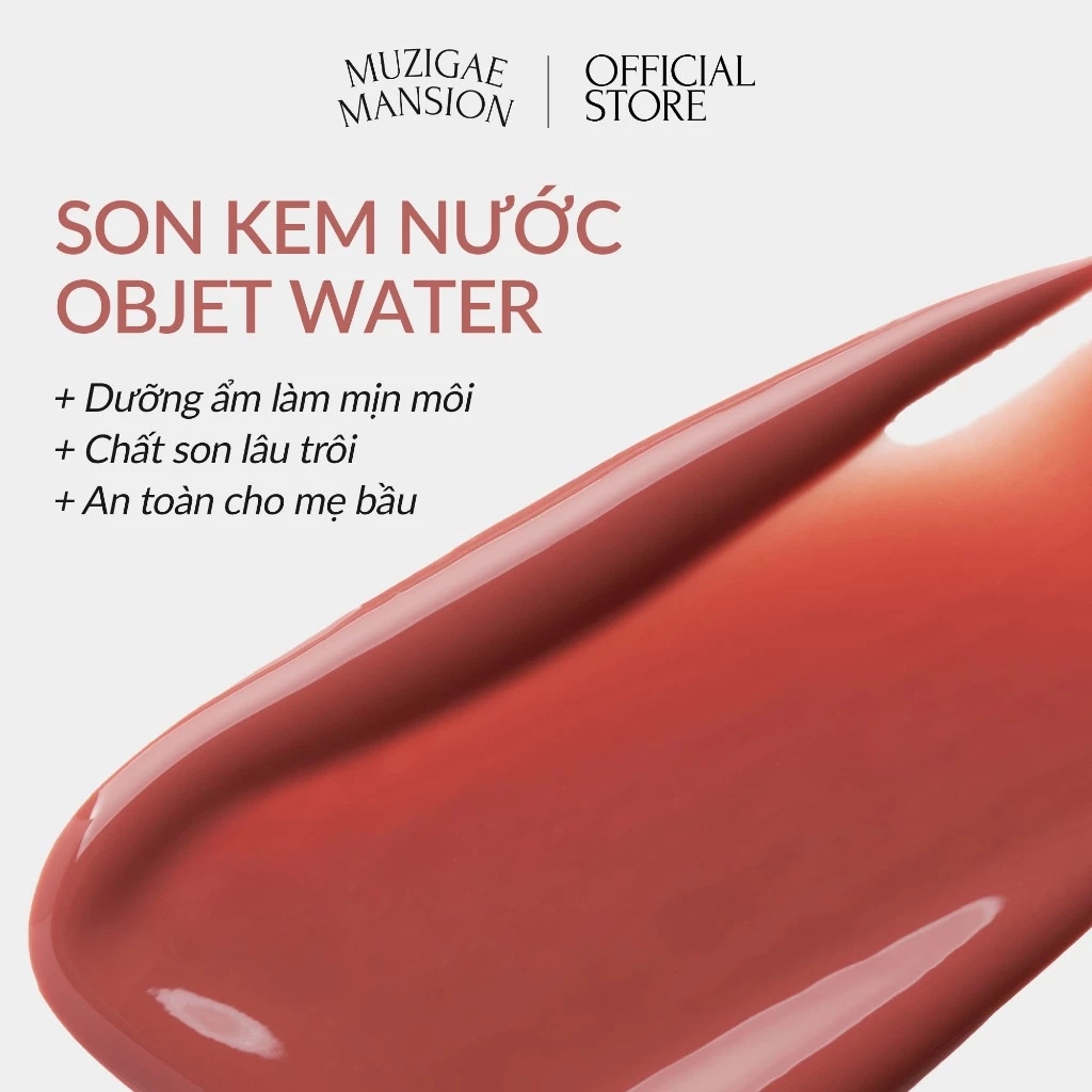 Son Kem Nước Muzigae Mansion Objet Water Mỏng Nhẹ Lâu Trôi 5.8ml