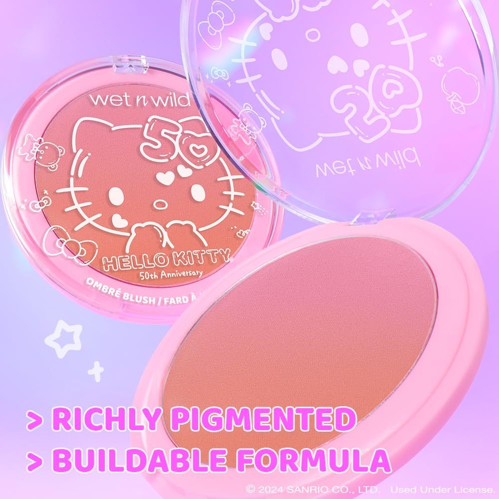 Phấn má hồng Wet n Wild Hello Kitty Ombre Blush màu Cotton Candy 7.5g