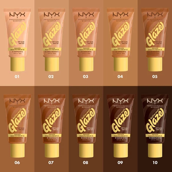 Kem nền NYX Buttermelt Glazed Soft Glow Skin Tint Spf30 30ml
