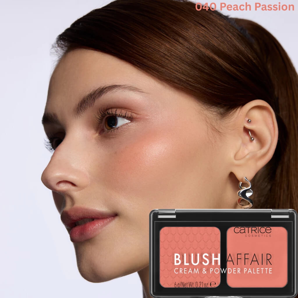 Bảng má hồng kết hợp dạng kem và phấn Catrice Blush Affair Cream & Powder Palette 6g