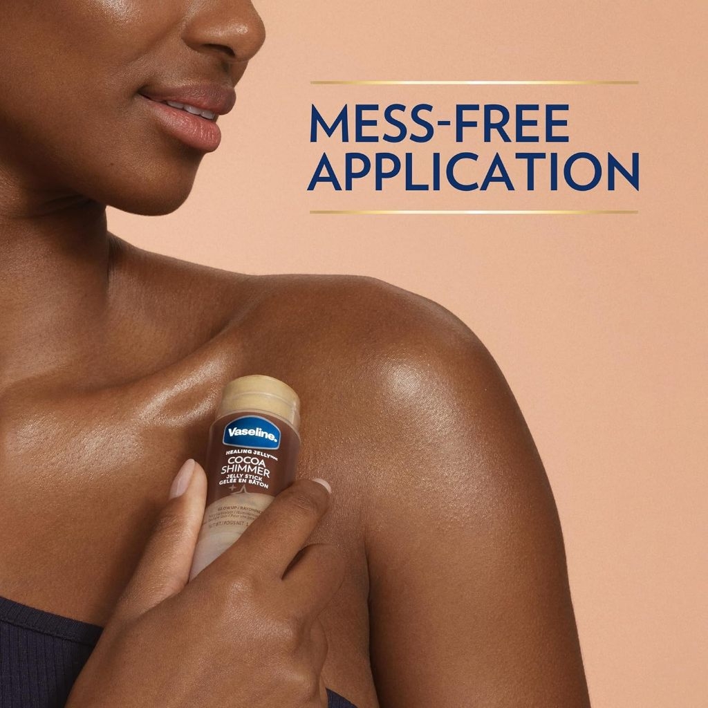 Thỏi dưỡng ẩm có nhũ Vaseline Cocoa Shimmer Jelly Stick 40g