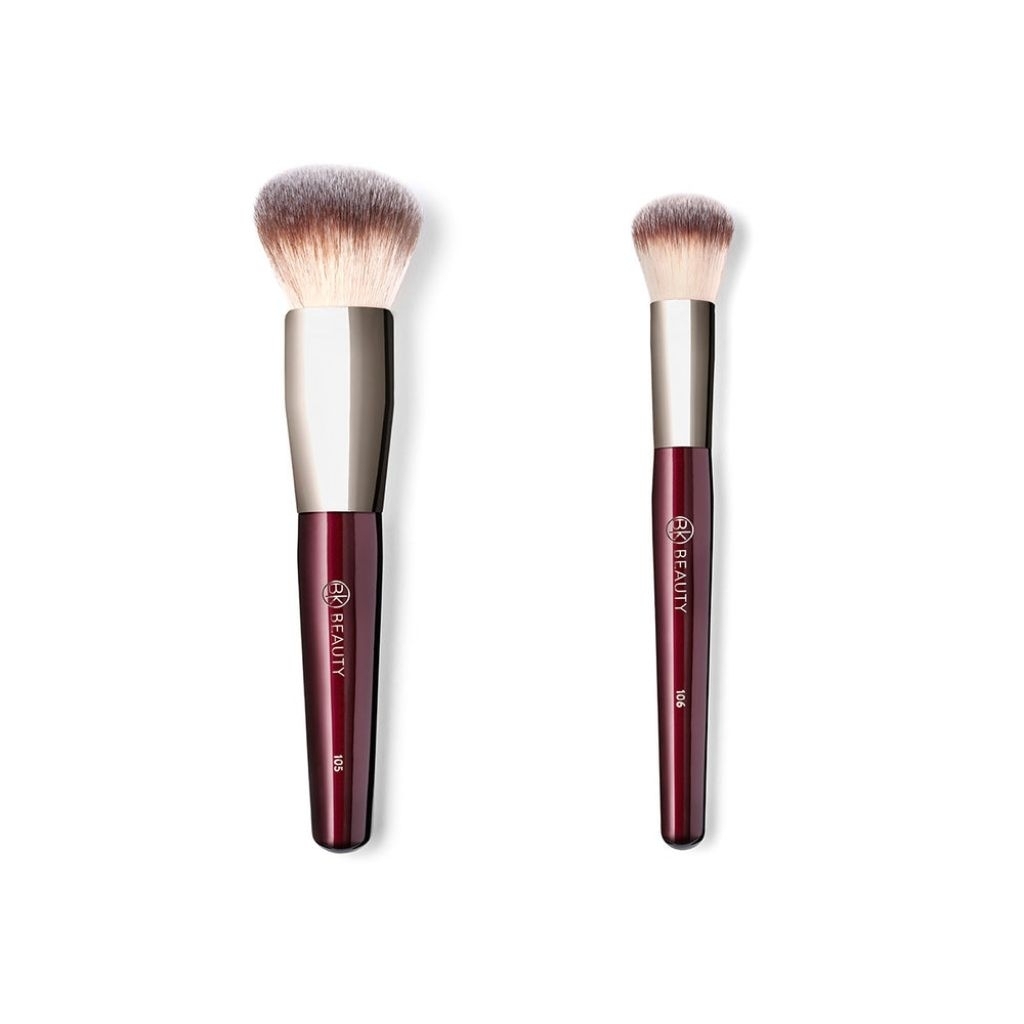 Bộ 2 cọ BK Beauty Large Buffer & Round Foundation Brush