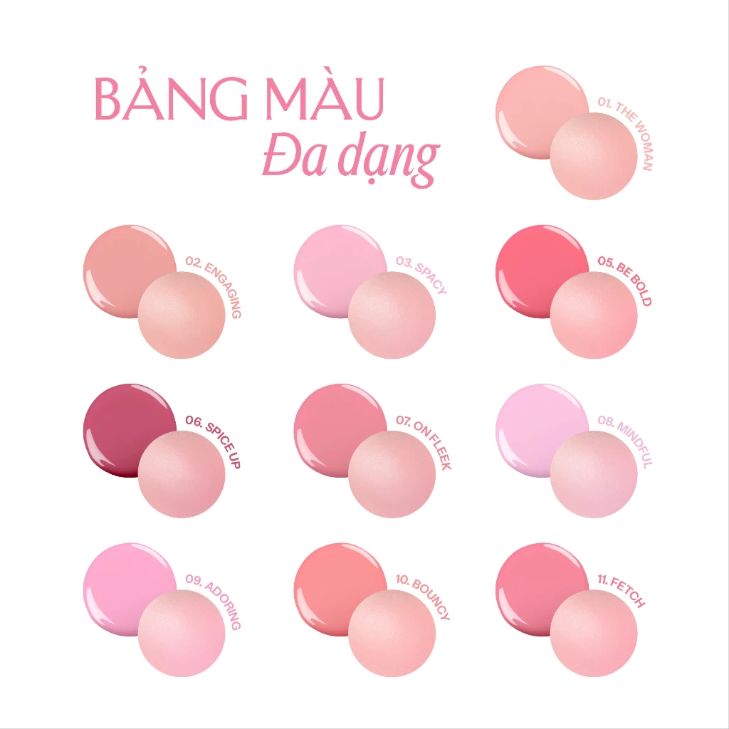 Má hồng Dạng Phấn Nước Lemonade Mirror Mirror Blush Cushion 8g