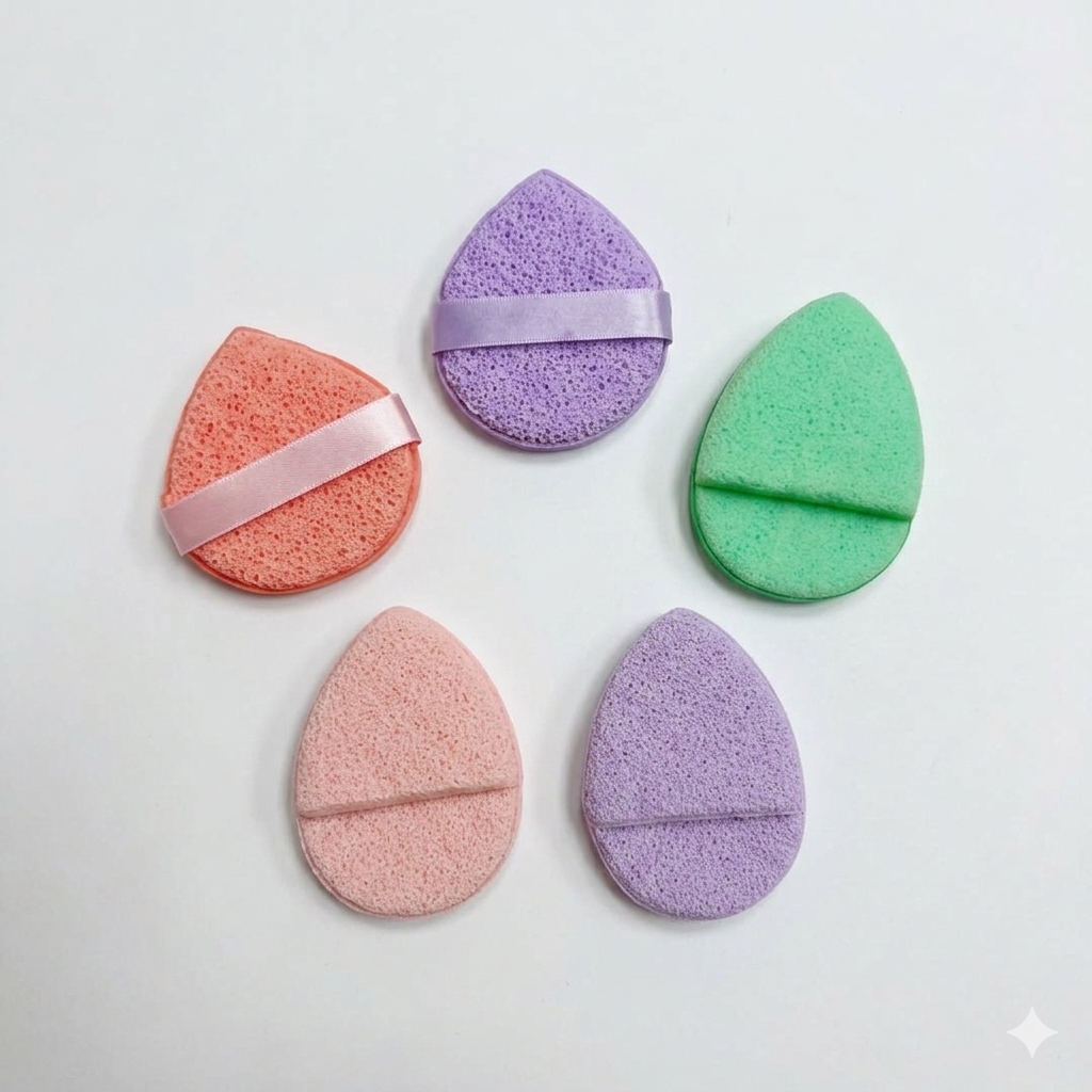 Bông Mút Rửa Mặt AMORA Facial Cleansing Sponge Mềm Mịn Làm Sạch Sâu