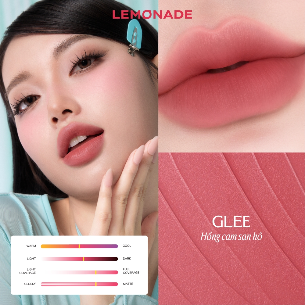 Son Kem Bùn Ẩm mờ mịn lâu trôi Lemonade Perfect Couple Blurry Stain Lip Cream