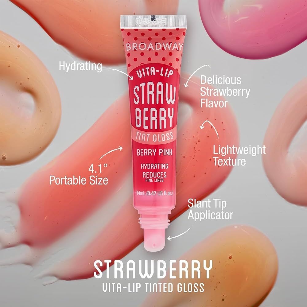 Son Bóng Dưỡng Ẩm Mềm Môi Broadway Vita-Lip Tint Gloss - Watermelon