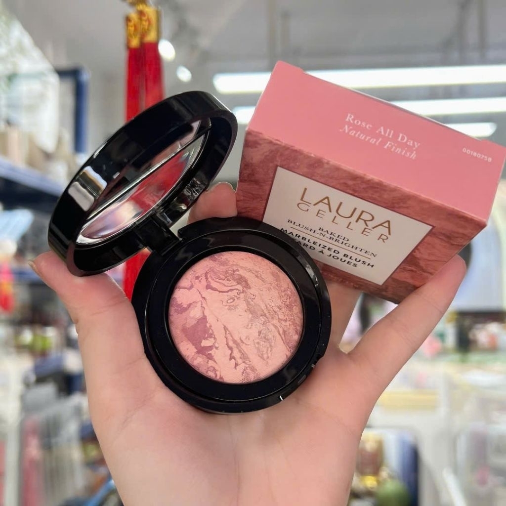 Phấn má hồng làm sáng và căng bóng da Laura Geller Baked Blush n Brighten Marbleized blush 4.5g
