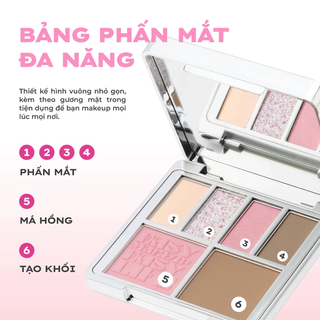 Bảng phấn mắt đa năng Lemonade Aesthetic Multi-task Palette 10.8g