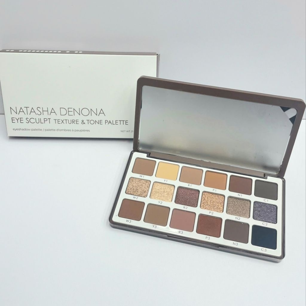 Bảng Phấn Mắt 18 Ô Natasha Denona Eye Sculpt Texture and Tone Eyeshadow Palette
