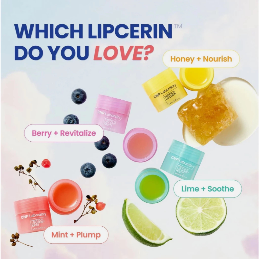 Set 4 son dưỡng môi lipcerin CNP PROPOLIS LIPCERIN MINIATURE