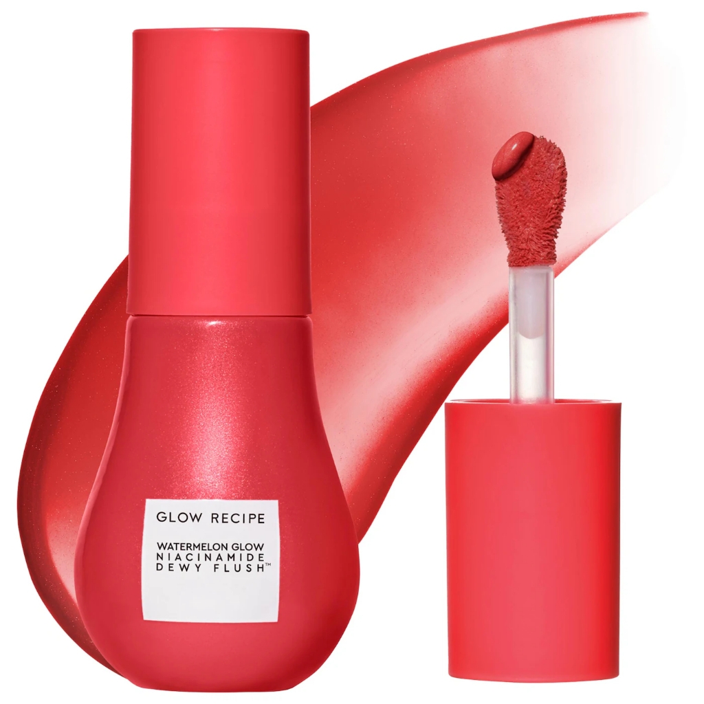 Má hồng dưỡng da Glow Recipe Watermelon Glow Niacinamide Dewy Flush - Brightening Serum Blush 12ml