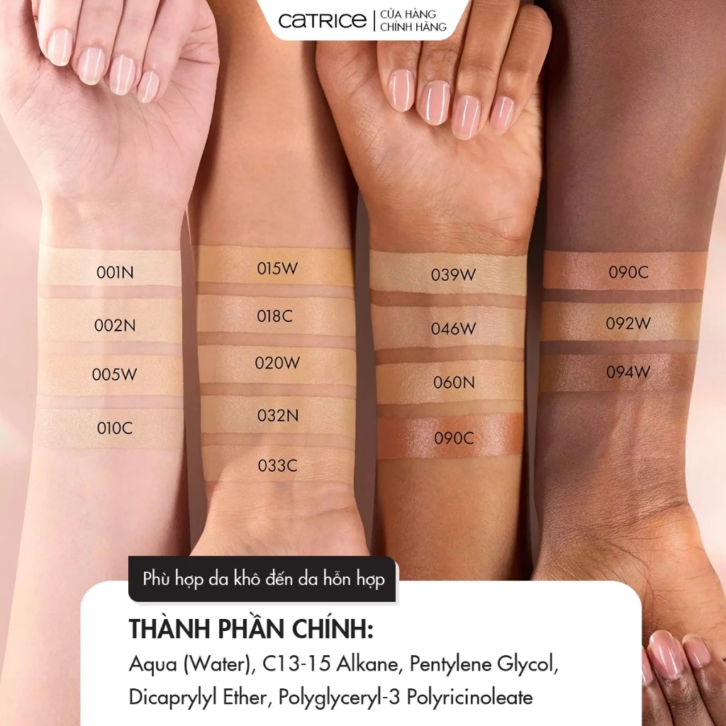 Che khuyết điểm serum làm sáng da Catrice Instant Bright Serum Concealer