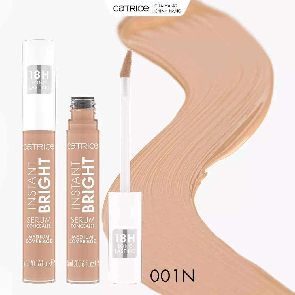 Che khuyết điểm serum làm sáng da Catrice Instant Bright Serum Concealer